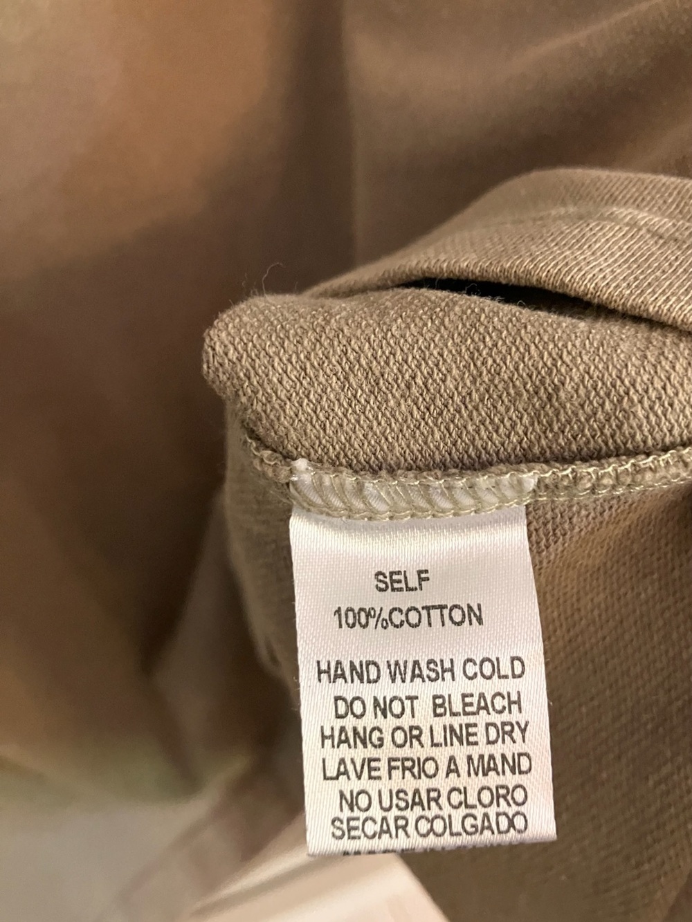 Easel Taupe Lightweight Sweatshirt with Flower Stripe Sleeves - Picture 9 of 9